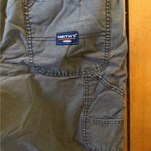 SMITH Men's Cargo Pants - Blue and Brown Label Detail